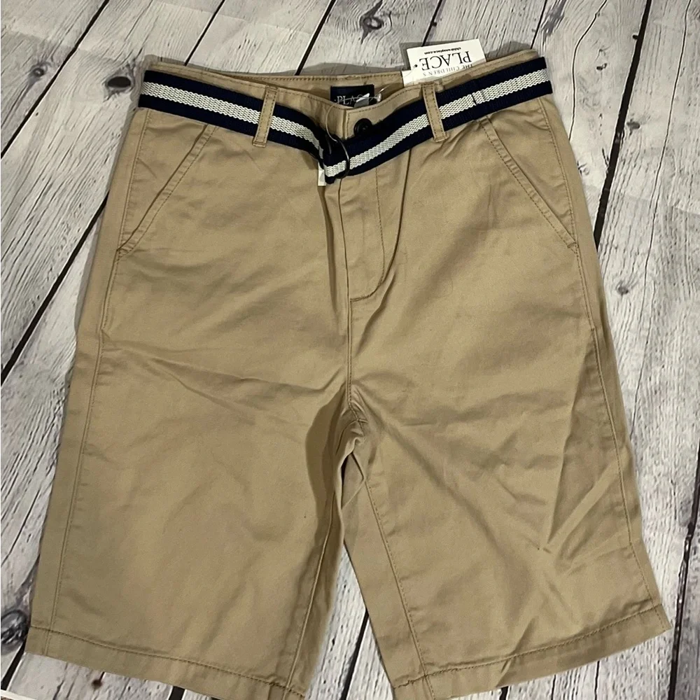 Children's Place Boys' Belted Chino Shorts NWT
